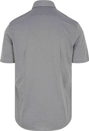 R2 Short Sleeve Overhemd Technical Knitted Dobby Groen