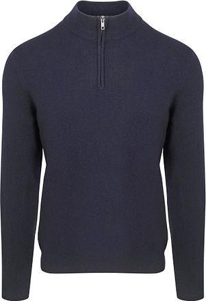 Steppin' Out Half Zip Pullover Merino Wool Navy