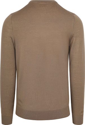 Suitable Crew Zip Merino Taupe