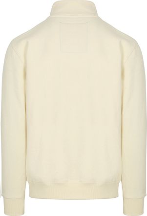 Superdry Half Zip Pullover Henley Essential Ecru