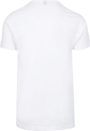 Alan Red Vermont T-skjorte V-hals Hvit 6-pack