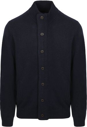 Barbour Cardigan Patch Marineblå
