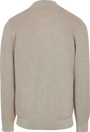 CASAMODA Vest Glidelås Struktur Beige