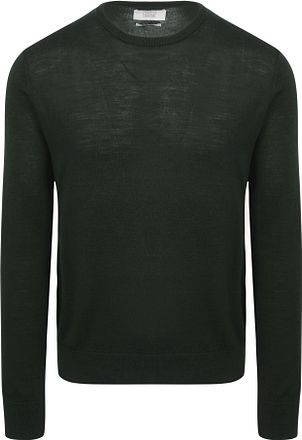 King Essentials The John Pullover Merino Mörkgrön