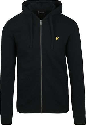 Lyle & Scott Cardigan Glidelås Hettegenser Mørk Blå