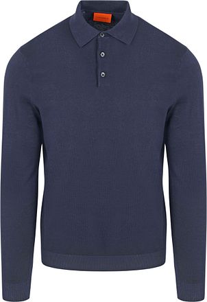 Suitable Compact Cotton Polo Shirt Navy