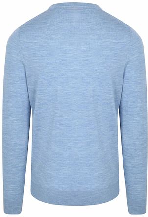 Suitable Crew Zip Merino Light Blue