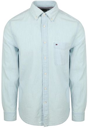 Tommy Hilfiger Chambray Skjorte Lyseblå