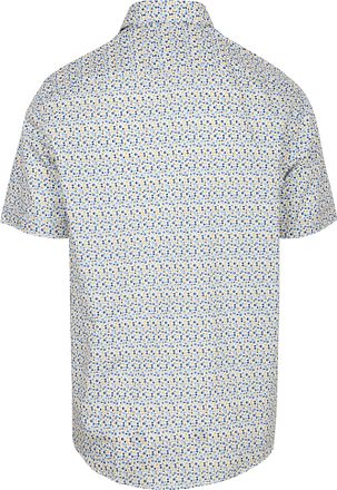 CASAMODA Korte Mouwen Overhemd Dots Blauw