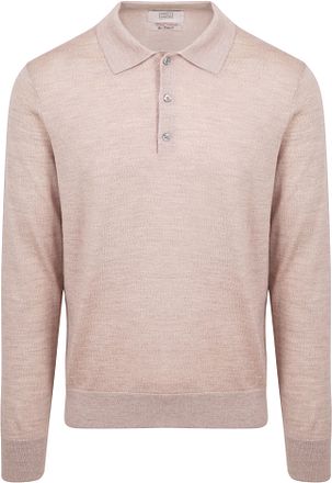King Essentials The Robert Långärmad Polotröja Merino Beige