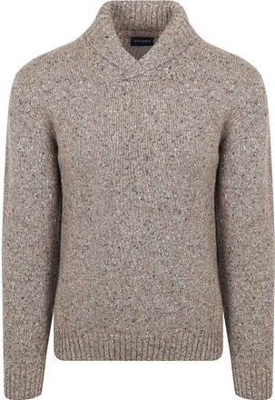 Suitable Genser Skjerf Tweed Eco Ull Taupe
