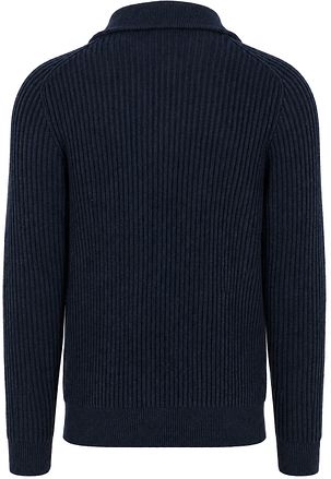 Suitable Sailor Wool Blend Half Zip Tröja Marinblå