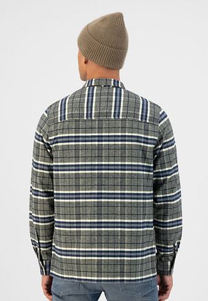 Dstrezzed Skjorta rutig olivgrön