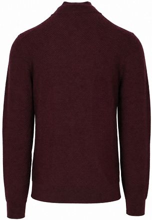 R2 Pullover Half Zip Structured Bordeaux