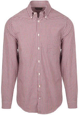 Steppin' Out Poplin Shirt Checks Red