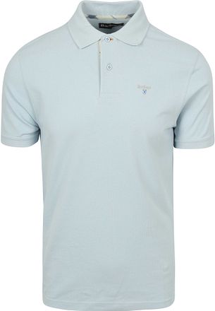 Barbour Tartan Piqué Polo Lyseblå