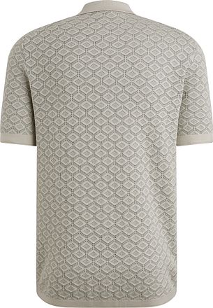Cast Iron Polo Halv Glidelås Struktur Ecru