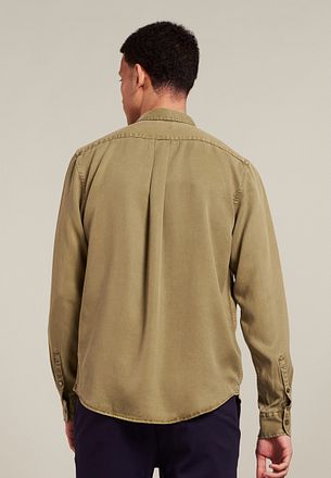 Dstrezzed Skjorta Garment Dyed Tencel Khaki