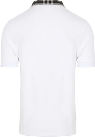 Lyle and Scott Poloshirt Tartan Collar White