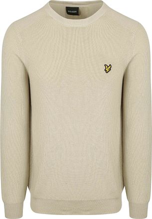 Lyle & Scott Rib Pullover Beige