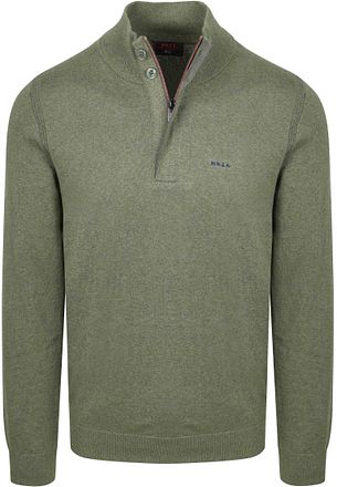 NZA Half Zip Sweater Akar Melange Army
