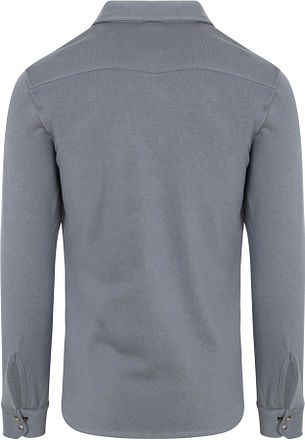 Profuomo Overshirt Western Jersey Blau