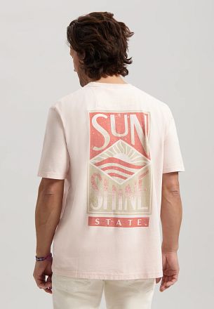 Dstrezzed Ty T-shirt Print Ljusrosa