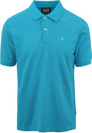 Scotch and Soda Piqué Poloskjorte Turkis