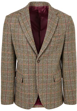 Steppin' Out Colbert Shetland Wool Check Green