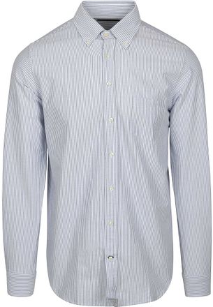 Steppin' Out Skjorte Oxford Stripe Lyseblå