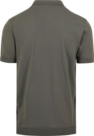 Suitable Half Zip Polo Shirt Green