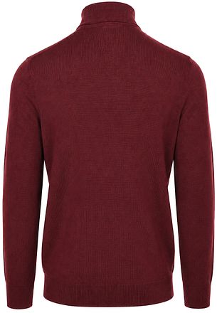 Suitable Pull Col Roulé Merino Bordeaux