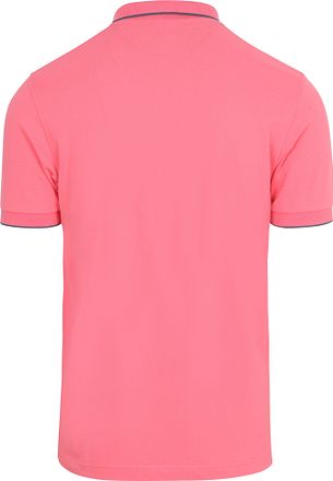 Sun68 Polo Col Rayé Fin Rose