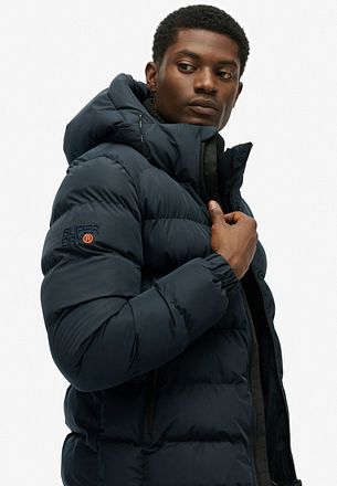 Superdry Puffer Jacket Hooded Navy