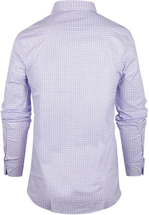Steppin' Out Slim Fit Rutete Skjorte Blå-Rød