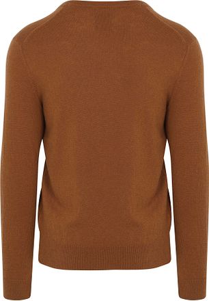 Gant Pullover V-hals Ullblanding Kamel