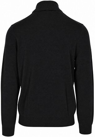 OLYMP Pull Col Roulé Laine Noir
