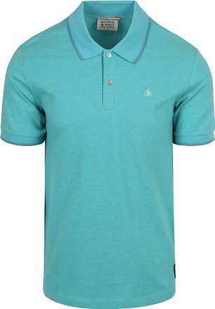Scotch And Soda Melange Polo Turquoise