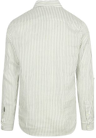Scotch & Soda Chemise en Lin Rayée Blanche