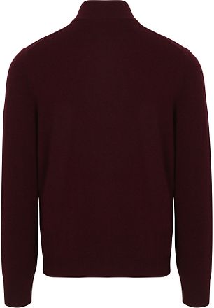Steppin' Out Half Zip Pullover Merinowolle Bordeaux