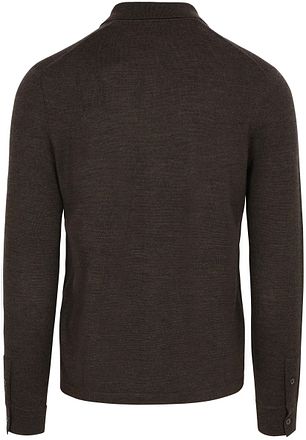 Suitable Cardigan Skjorte Merino Brun