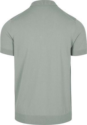Suitable Strikket Polo Halv Glidelås Støvgrå