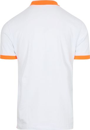 Sun68 Poloskjorte Big Stripe Fluo Hvit