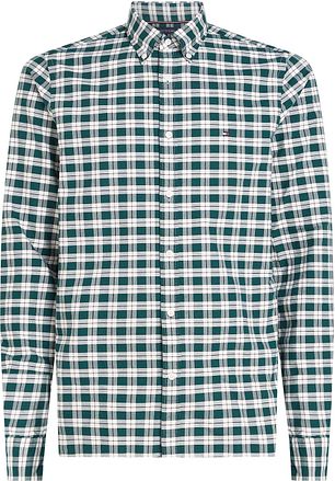 Tommy Hilfiger Oxford Skjorta Rutig Grön