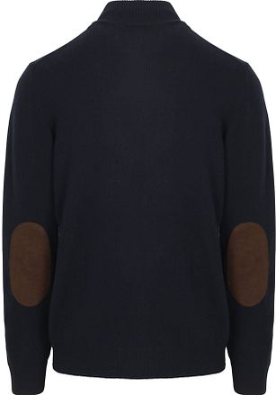 Barbour Cardigan Patch Marineblå