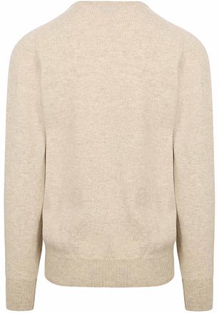 William Lockie Lammeull Genser V-hals Beige