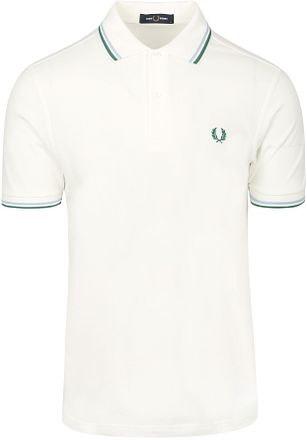 Fred Perry M3600 Twin Tipped Poloskjorte Hvit Z52