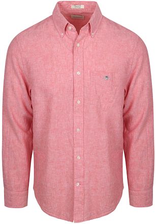 Gant Chemise Lin Coton Rose