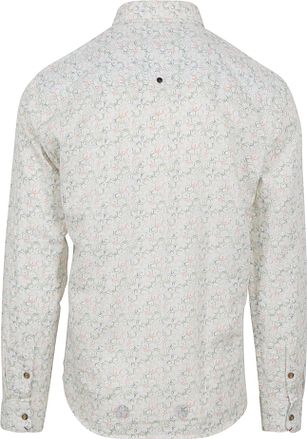 No Excess Skjorta Linne Off-white Tryck