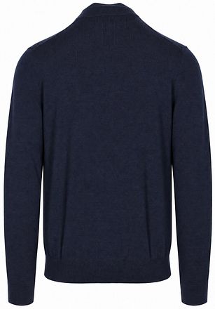 Olymp Half Zip Sweater Wool Navy